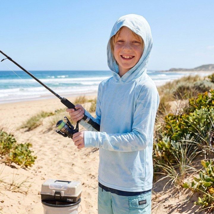 Kids UPF 50+ Camo Sunshirt